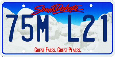 SD license plate 75ML21