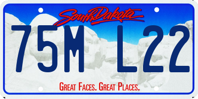 SD license plate 75ML22