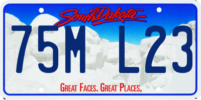 SD license plate 75ML23