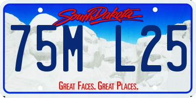 SD license plate 75ML25
