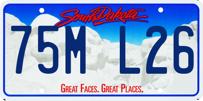 SD license plate 75ML26