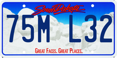 SD license plate 75ML32