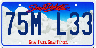 SD license plate 75ML33