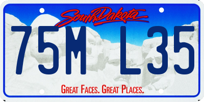 SD license plate 75ML35