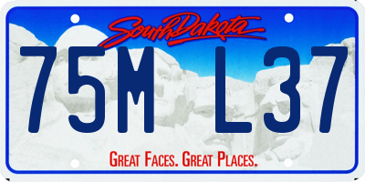 SD license plate 75ML37