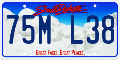 SD license plate 75ML38