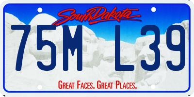 SD license plate 75ML39
