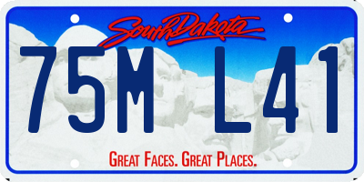 SD license plate 75ML41