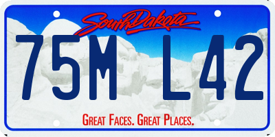 SD license plate 75ML42