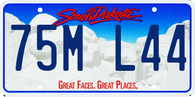 SD license plate 75ML44