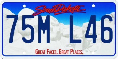 SD license plate 75ML46
