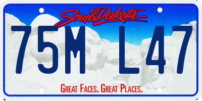 SD license plate 75ML47