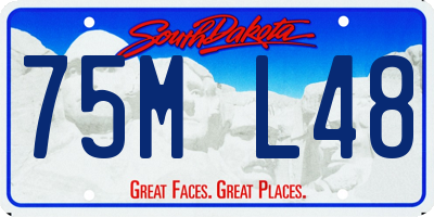 SD license plate 75ML48
