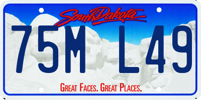 SD license plate 75ML49