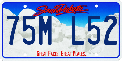 SD license plate 75ML52
