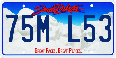 SD license plate 75ML53