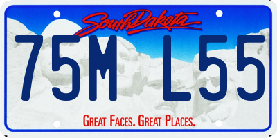 SD license plate 75ML55