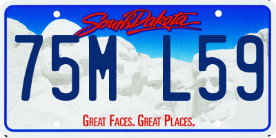 SD license plate 75ML59