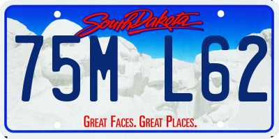 SD license plate 75ML62