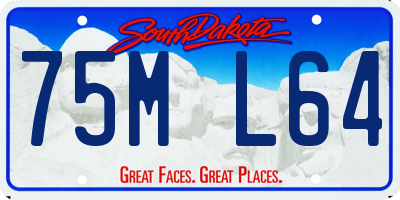 SD license plate 75ML64