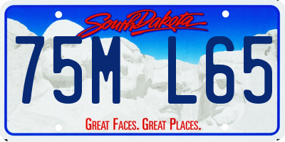 SD license plate 75ML65