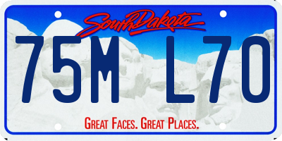 SD license plate 75ML70