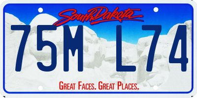 SD license plate 75ML74