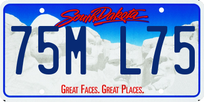 SD license plate 75ML75