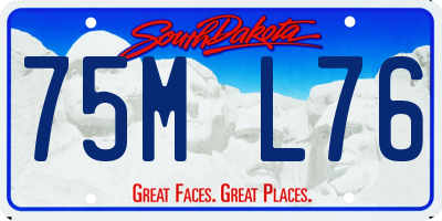 SD license plate 75ML76