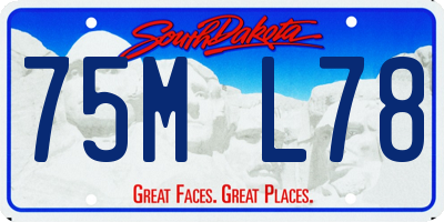 SD license plate 75ML78