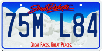 SD license plate 75ML84