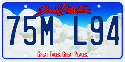 SD license plate 75ML94
