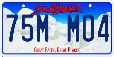 SD license plate 75MM04