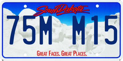 SD license plate 75MM15