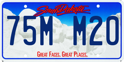 SD license plate 75MM20