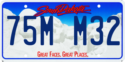 SD license plate 75MM32