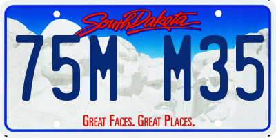 SD license plate 75MM35