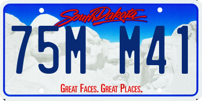 SD license plate 75MM41