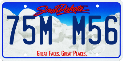 SD license plate 75MM56