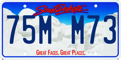 SD license plate 75MM73