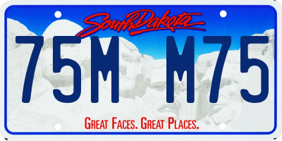 SD license plate 75MM75