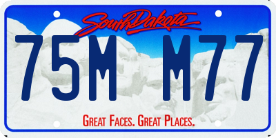 SD license plate 75MM77