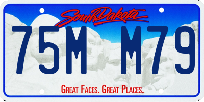 SD license plate 75MM79
