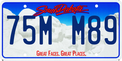 SD license plate 75MM89