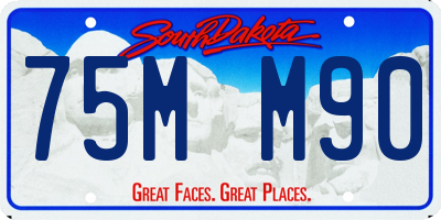 SD license plate 75MM90