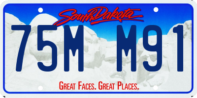 SD license plate 75MM91