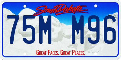 SD license plate 75MM96