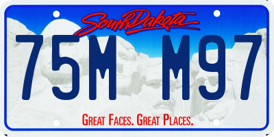 SD license plate 75MM97