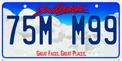 SD license plate 75MM99