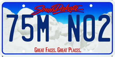 SD license plate 75MN02